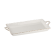 Półmisek prostokątny Talerz do ciasta 30 x 15 cm CLARA Gold Ivory 1