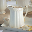 Półmisek prostokątny Talerz do ciasta 30 x 15 cm CLARA Gold Ivory 3