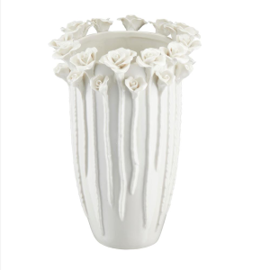 Biały wazon porcelanowy 27 cm LETTO