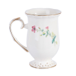 Kubek porcelanowy dekorowany złota linia 300 ml LUISA 2