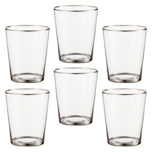 Zestaw szklanek 350 ml 6 sztuk SEMPRE PLATIN