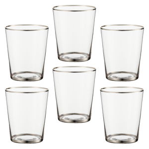 Zestaw szklanek 350 ml 6 sztuk SEMPRE PLATIN