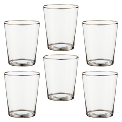 Zestaw szklanek 350 ml 6 sztuk SEMPRE PLATIN