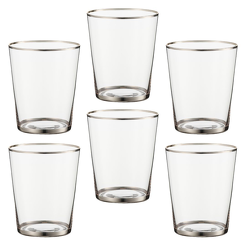 Zestaw szklanek 350 ml 6 sztuk SEMPRE PLATIN