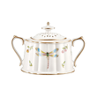 Elegancka cukiernica z porcelany z ażurowym zdobieniem