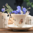 Serwis do kawy herbaty porcelanowy na 6 osób LEDA IVORY 4