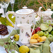 Serwis do kawy herbaty porcelanowy na 6 osób LEDA IVORY 4