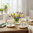 Serwis do kawy herbaty porcelanowy na 6 osób LEDA IVORY 5