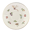 Wyjątkowy spodek 16 cm z kremowej porcelany dekorowany złotem