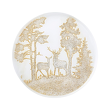 Patera szklana 27,5 cm FORESTA GOLD 1
