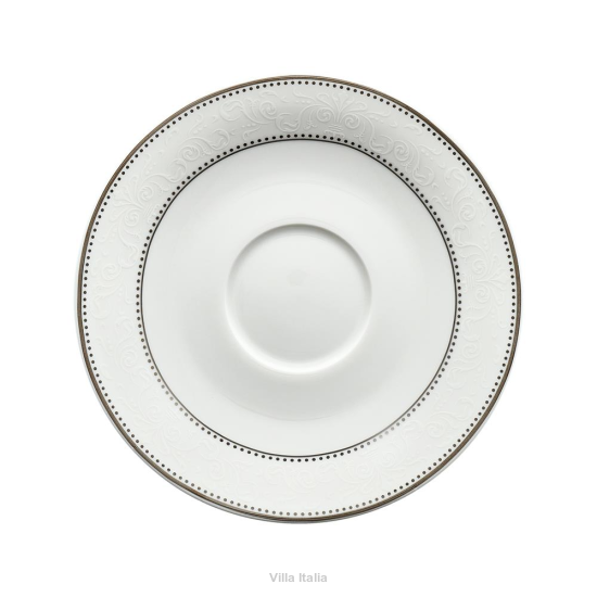 Spodek pod filiżankę 16 cm porcelanowy BLANCHE
