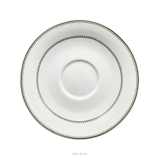 Spodek pod filiżankę 16 cm porcelanowy BLANCHE