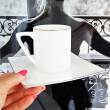 Półmisek prostokątny Talerz do ciasta porcelanowy 33 x 20 cm MIAMI PLATIN 7
