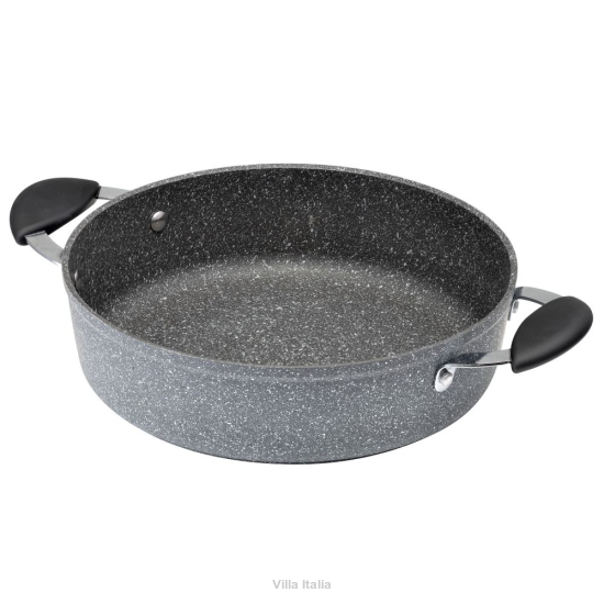 Garnek granitowy 28 cm niski TRESTELLE 