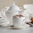 Dzbanek do herbaty porcelanowy 1,3 litra MESYNA WHITE 3