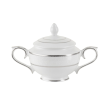 Przykrywka do cukiernicy 8,5 cm porcelanowa UNIWERSALNA srebrna obwódka 1