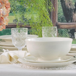 nowoczesna, porcelanowa zastawa obiadowa 