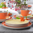 Zestaw śniadaniowy dla 2 osób BORNEO orange-yellow-grey 4
