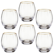 Zestaw szklanek 420 ml 6 sztuk FELICE GOLD 1