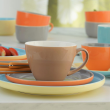 Serwis obiadowy Komplet talerzy na 6 osób BORNEO orange-grey 13