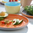 Serwis obiadowy Komplet talerzy na 6 osób BORNEO orange-grey 2
