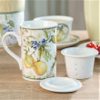 Kubek z zaparzaczem porcelanowy dekorowany 300 ml LEMON 3