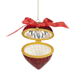 Bombka czerwona SERCE otwierane 8,5 cm 1