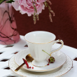 Komplet talerzyków deserowych 19 cm 6 sztuk CLARA Gold Ivory 10
