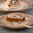 Talerzyk deserowy szklany 21 cm AMANDA Brown  2