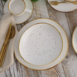 Serwis obiadowy Komplet talerzy porcelanowych na 12 osób AMMOS 6