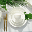 Talerz płytki porcelanowy 27 cm BOSTON GOLD 5