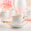 Filiżanka do espresso porcelanowa 100 ml ze spodkiem OPERA GOLD  1