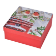Zestaw 4 kubków porcelanowych 400 ml AREKA Black & White w pudełku prezentowym 1