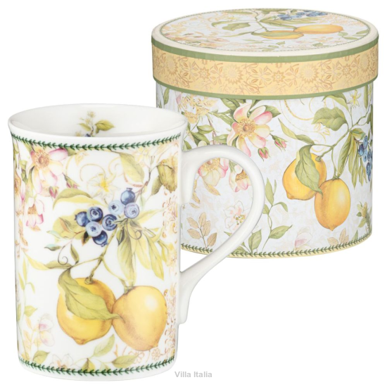 Kubek porcelanowy 300 ml w pudełku ozdobnym LEMON