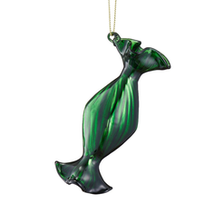 Bombka CUKIEREK ciemnozielony 9 cm