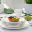 Talerz płytki porcelanowy 27 cm BOSTON WHITE 2