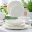 Talerz płytki porcelanowy 27 cm BOSTON WHITE 8