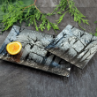 Półmisek prostokątny szklany Talerz do ciasta 32 x 21 cm INVERNO 4