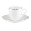 Spodek pod filiżankę do espresso 12,5 cm porcelanowy BOSTON Gold 1