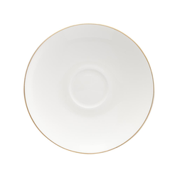 Spodek pod filiżankę do espresso 12,5 cm porcelanowy BOSTON Gold