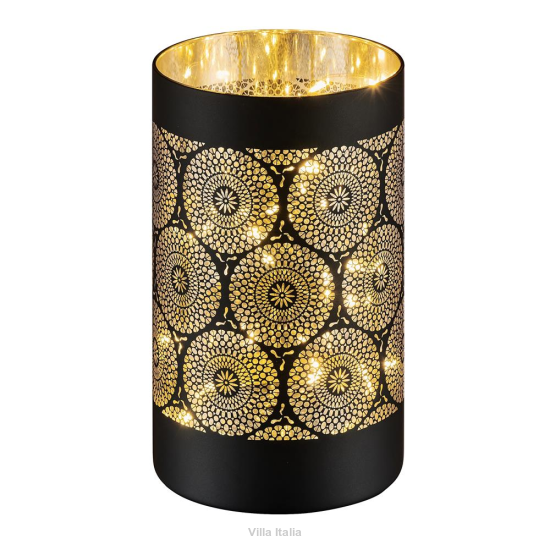 lampion czarny rozeta