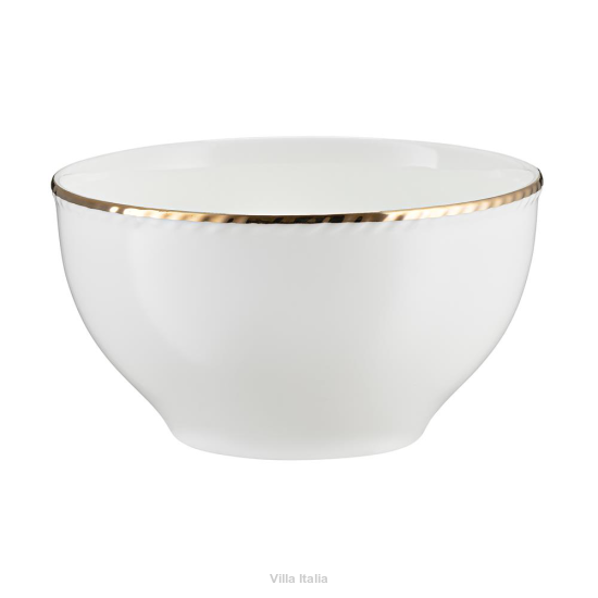 Salaterka porcelanowa miseczka złota linia 13 cm CAMILLA