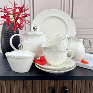 Zestaw kawowo-herbaciany dla 2 osób porcelanowy UNICO 7B