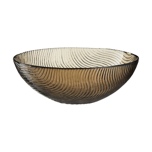 Salaterka szklana szara 18 cm TWIST