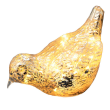 Lampion szklany LED 18 cm IRIS ptak 2