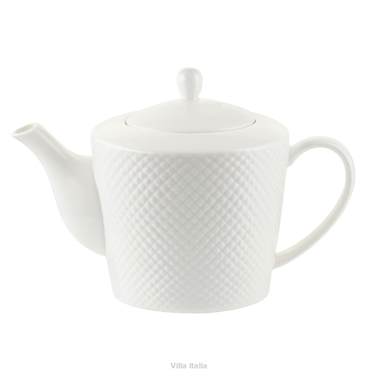 Czajnik z białej porcelany kostnej