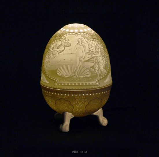 Lampa porcelanowa wys, 19,5 cm