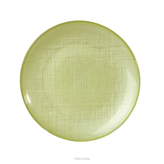 Talerz deserowy szklany 21 cm zielony PAOLA GREEN