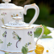 Cukiernica porcelanowa ażurowa dekorowana LEDA IVORY 2
