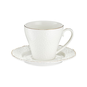 Filiżanka do kawy porcelanowa 170 ml ze spodkiem LORETTA